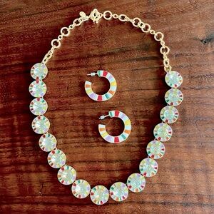 J. Crew necklace and earrings set